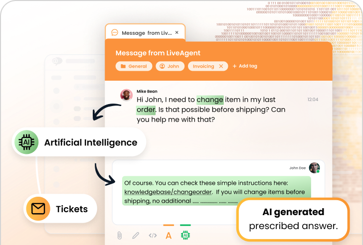 LiveAgent AI Answer Composer značajka