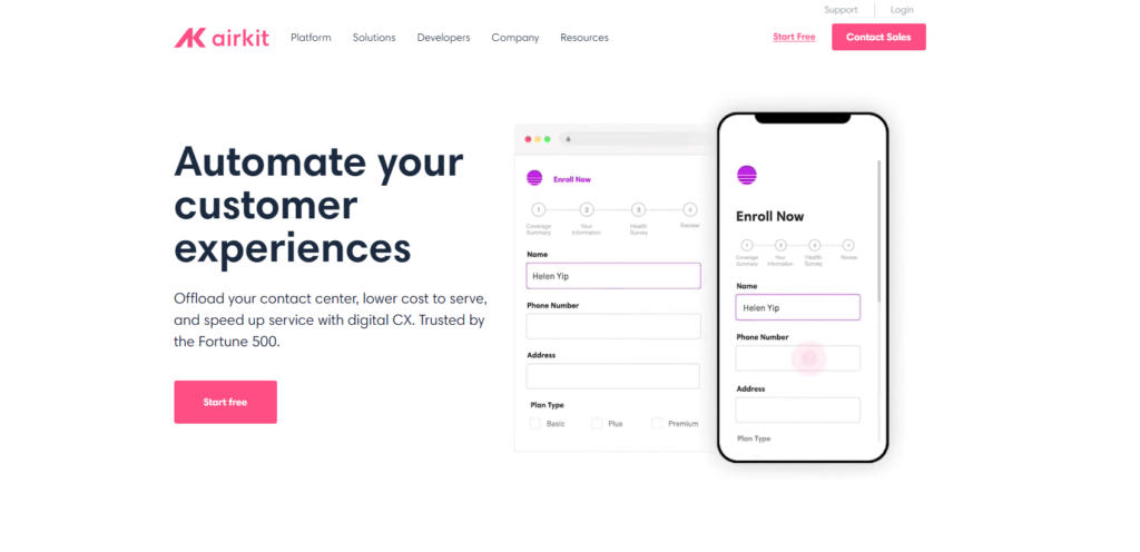 Početna stranica Airkit-a