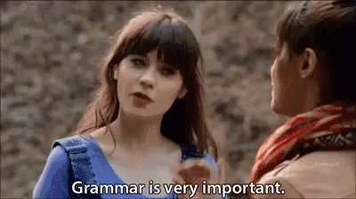 Gramatika je vrlo važna