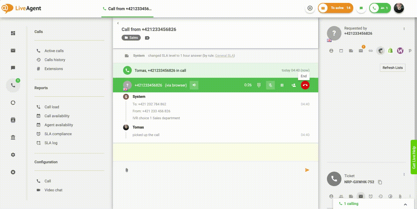 automatizirani povratni poziv u korisničkoj službi