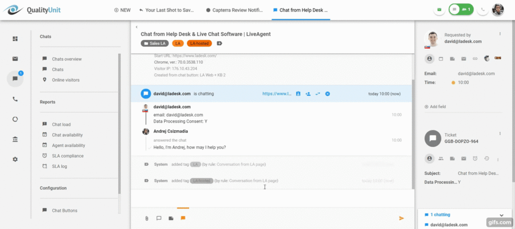 Prednost live chata - pogodnost razgovora u stvarnom vremenu