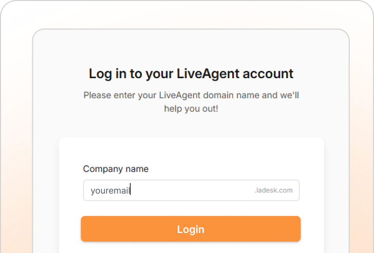 Prijavite se u LiveAgent