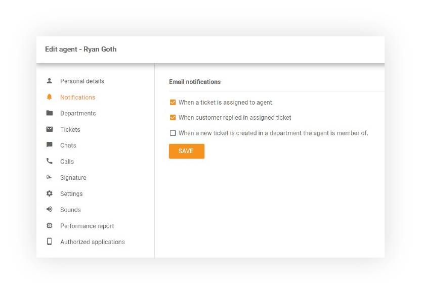 Email obavijesti - LiveAgent