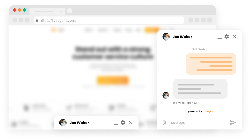 Značajka dokovanja prozora chata u softveru Live chat - LiveAgent