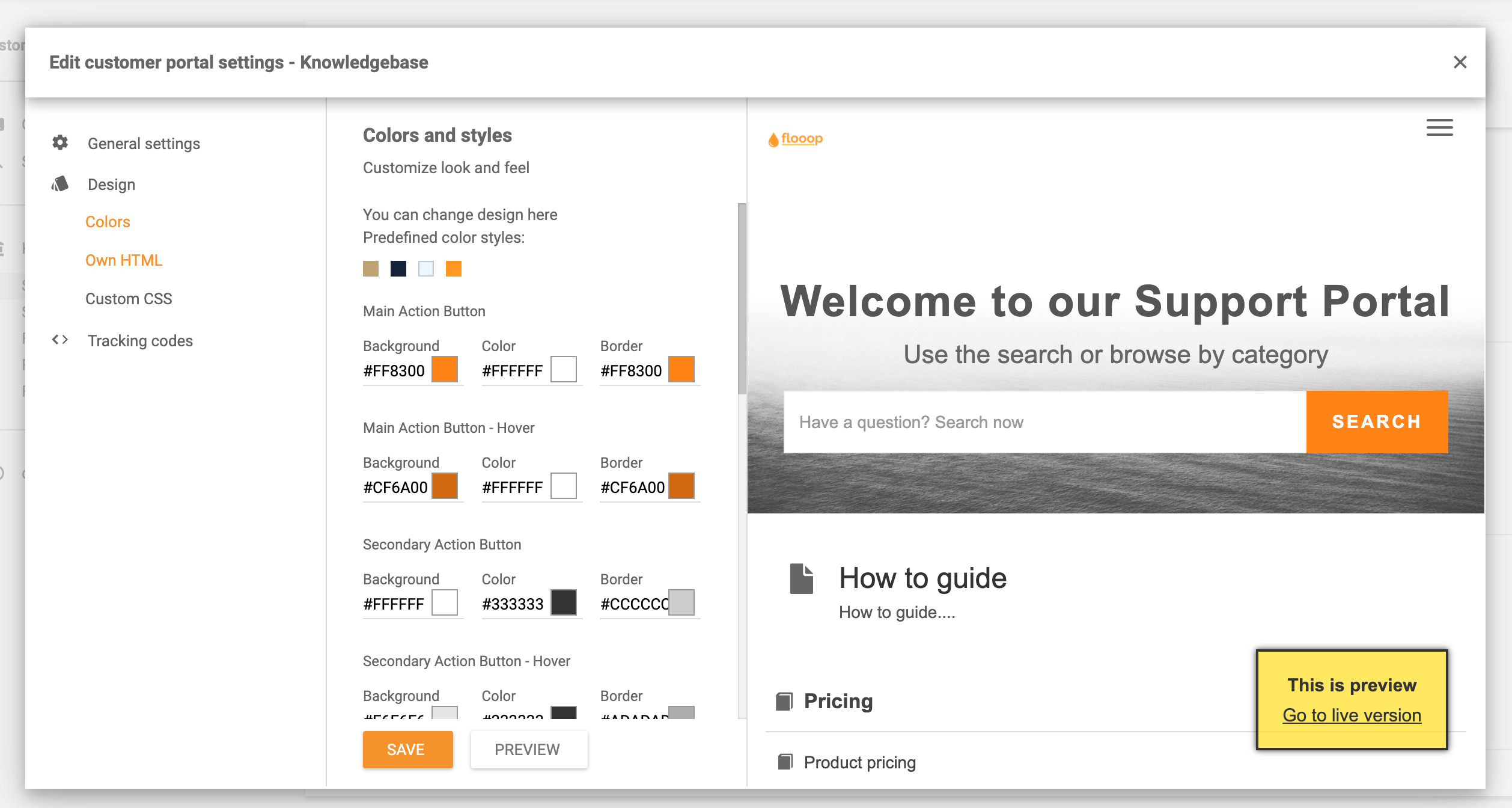 Customize forum software in LiveAgent