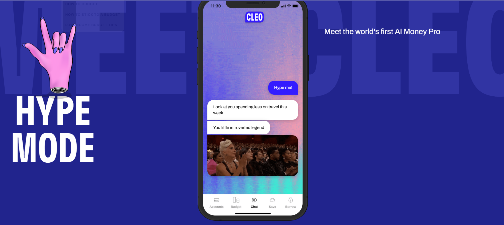 Cleo Financial AI Assistant - pregled razgovora
