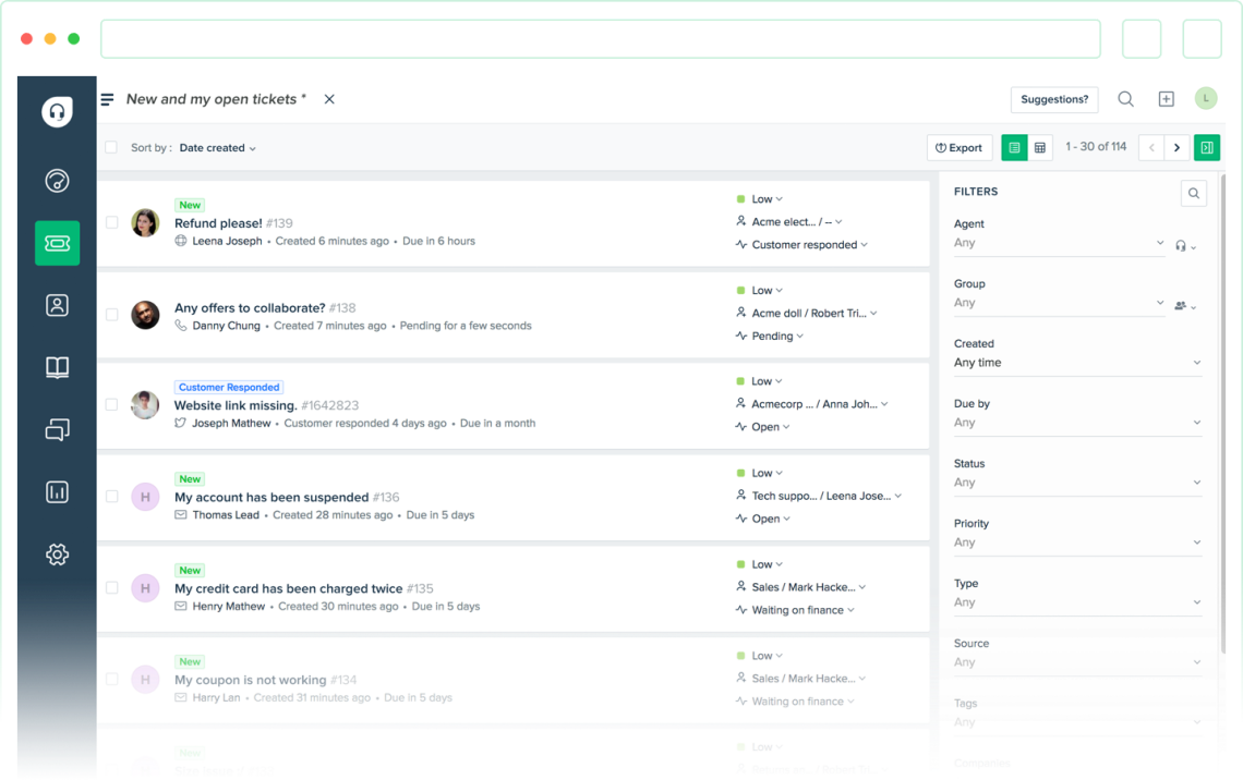 Freshdesk otvoreni tiketi