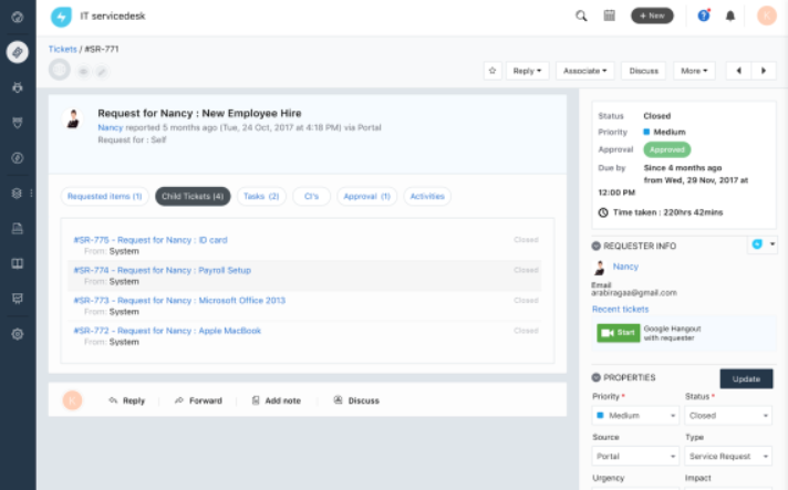Softver sustava za tiketiranje Freshservice