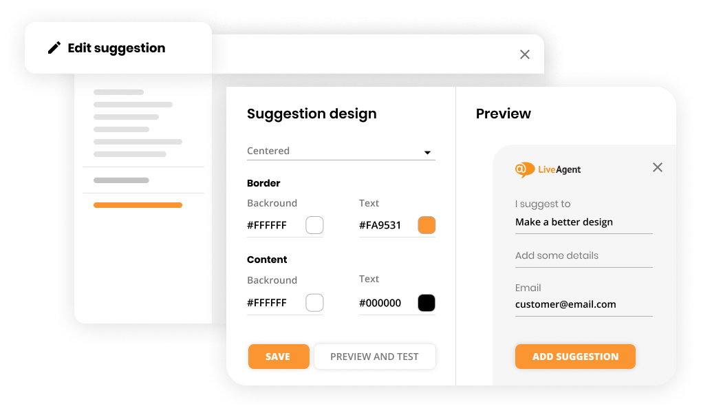 Mogućnost povratnih informacija i prijedloga u softveru help desk - LiveAgent