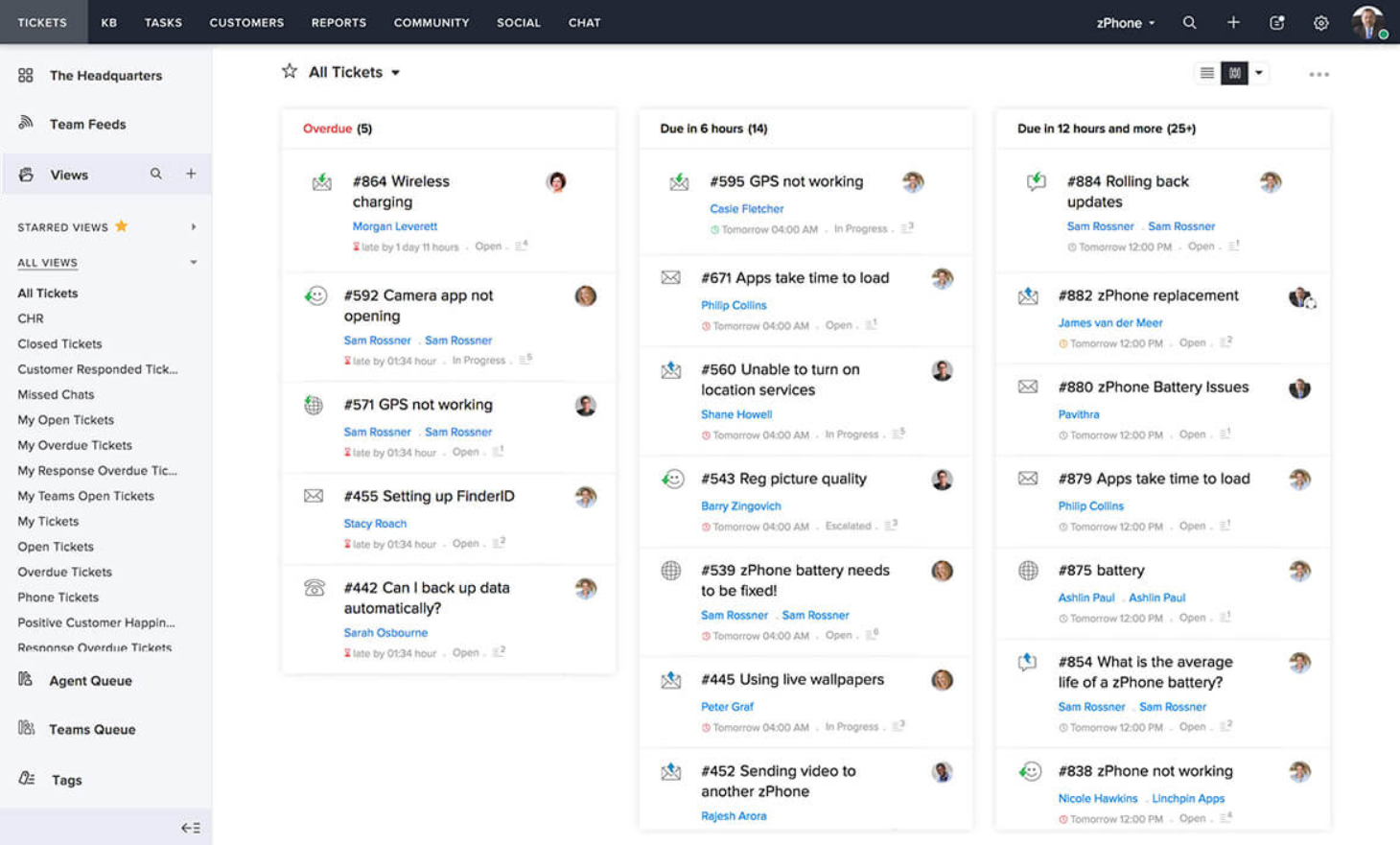 Sustav za tiketiranje Zoho Desk