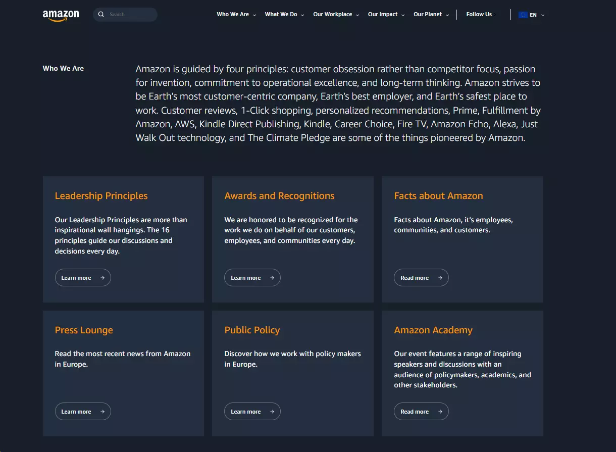 Amazonova misija da postane 'najviše usmjereno na korisnika poduzeće na svijetu' i trud oko zadržavanja sretnih korisnika