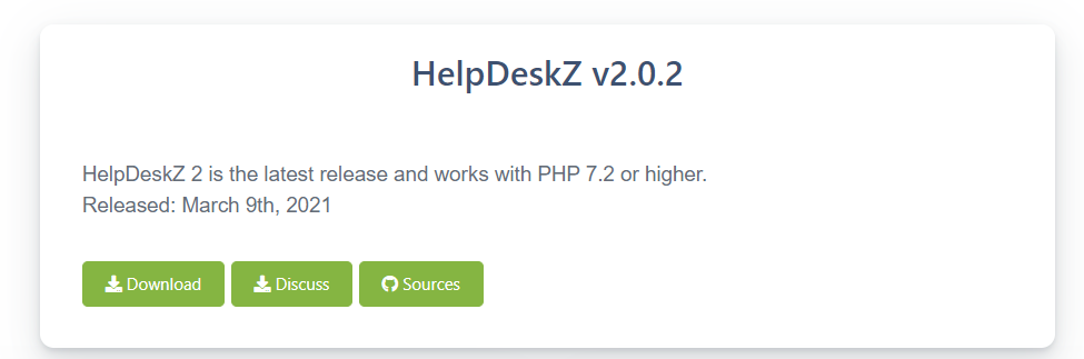 Primjer stranice za preuzimanje sustava otvorenog koda za upravljanje kartama s gumbom za preuzimanje, raspravom i izvorima