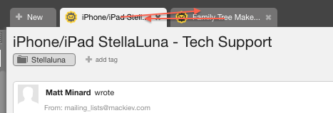 LiveAgent - Mogućnost promjene redoslijeda kartica tiketa u zaglavlju agent panela