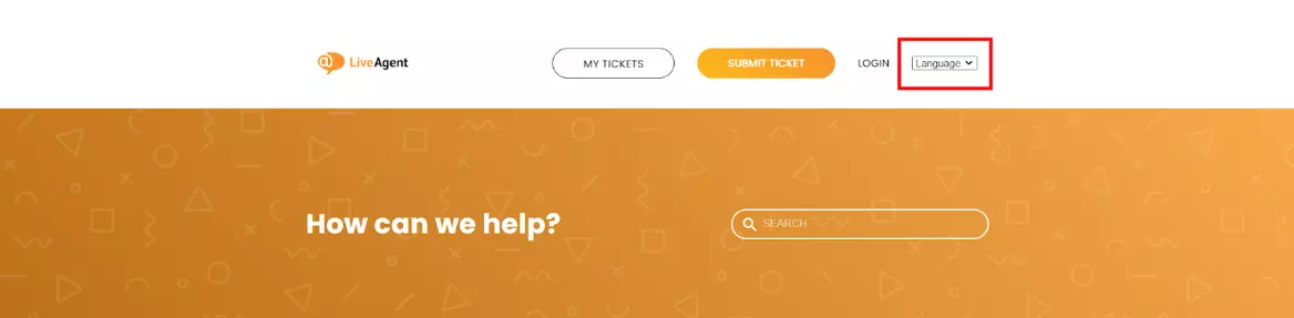 LiveAgent - Postavke jezika baze znanja