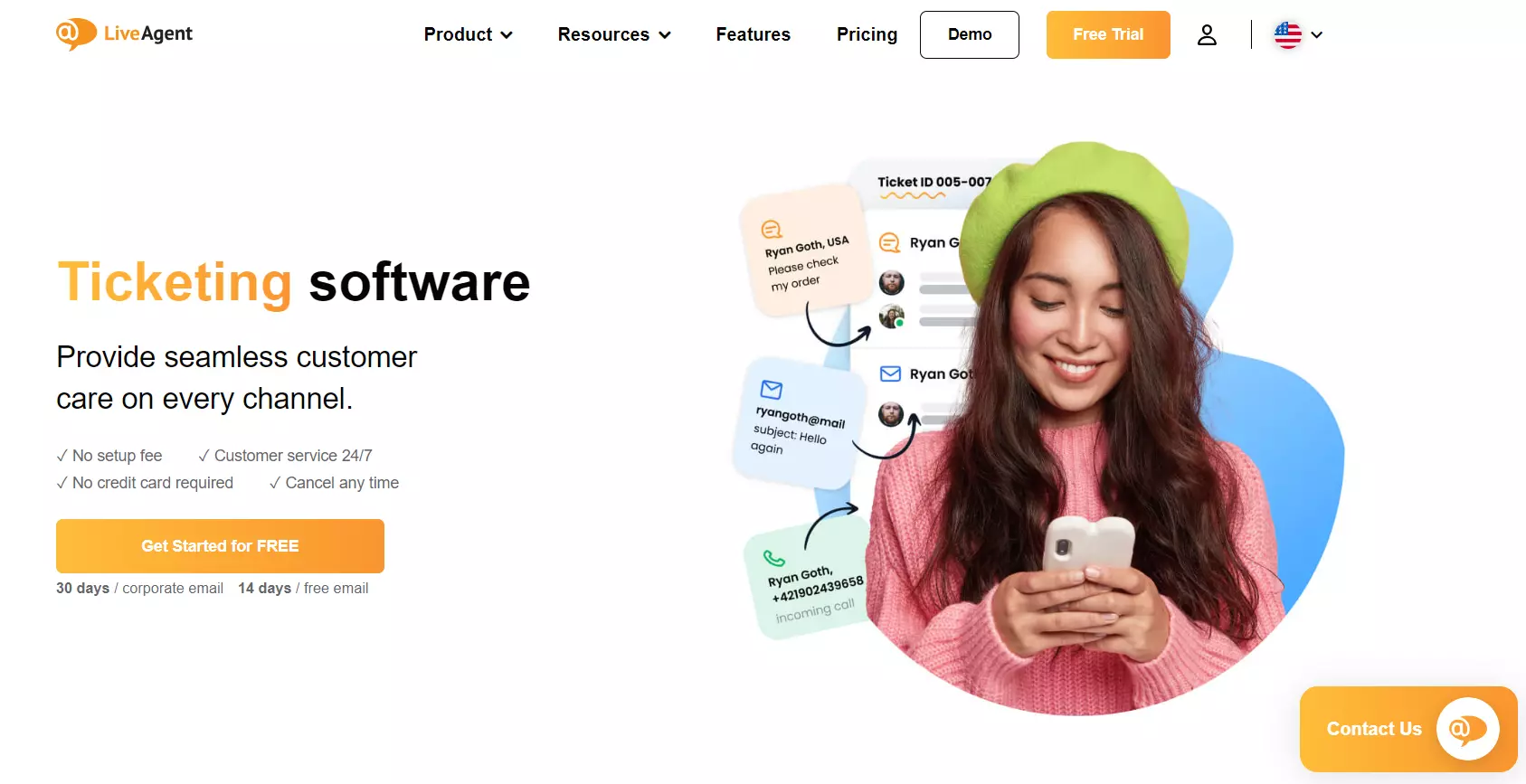 Sustav karata i upravljanja e-poštom LiveAgenta