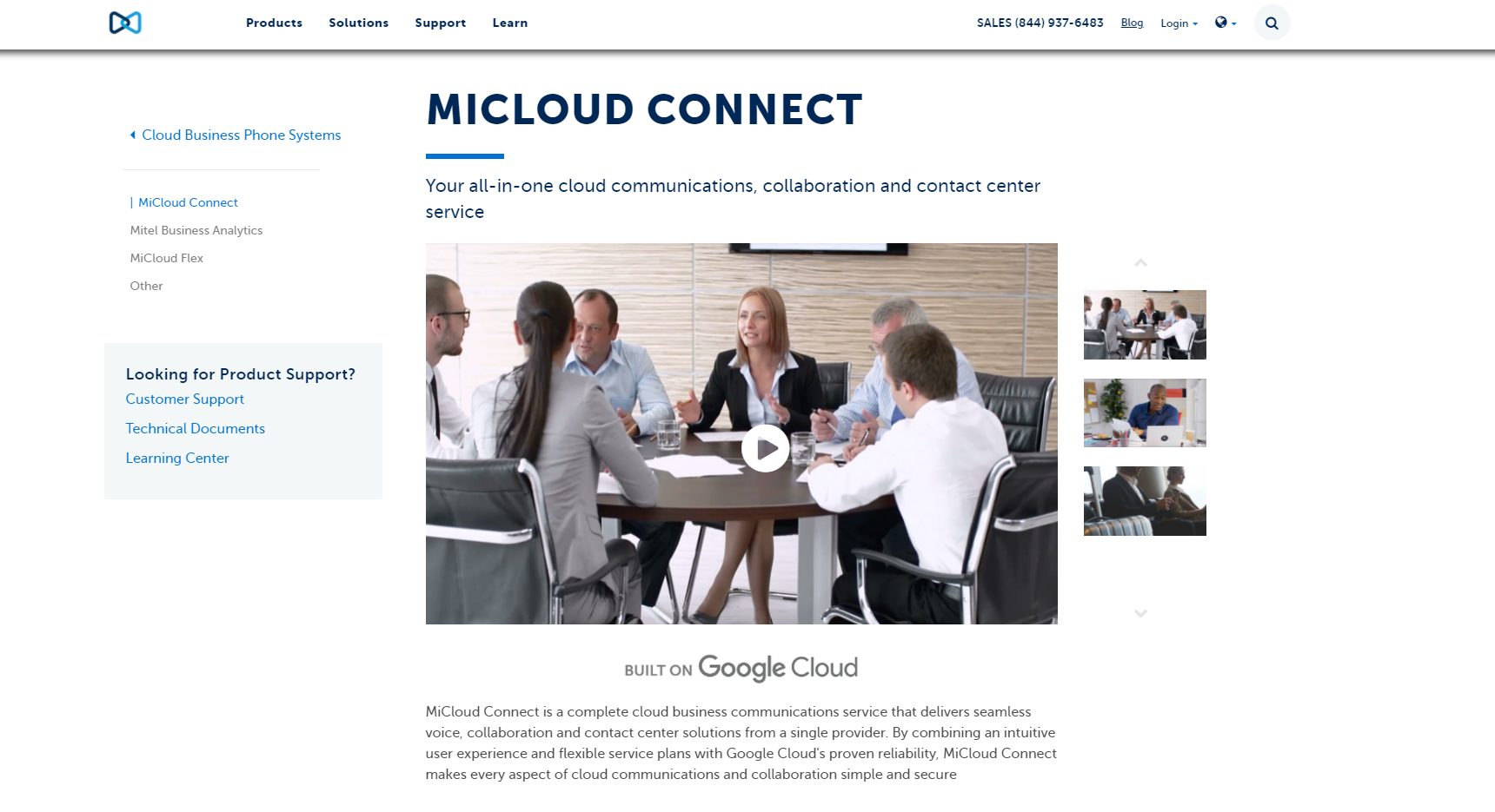 MiCloud Connect pružatelj web stranica