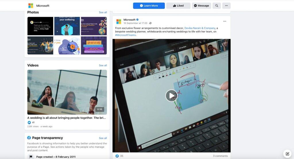 Microsoft koristi video marketing na Facebooku kako bi komunicirao s publikom