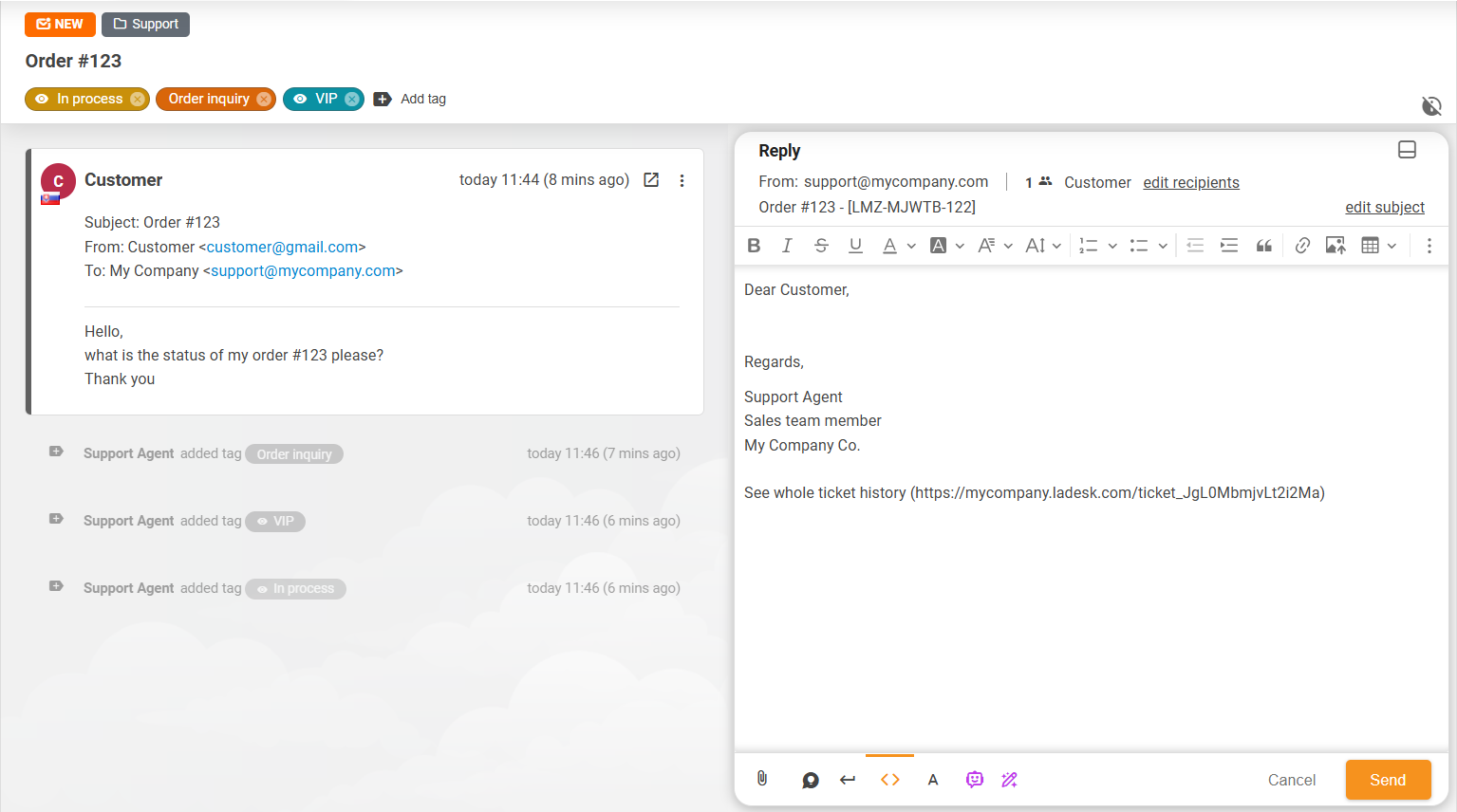 Novi izgled tiketa u LiveAgentu