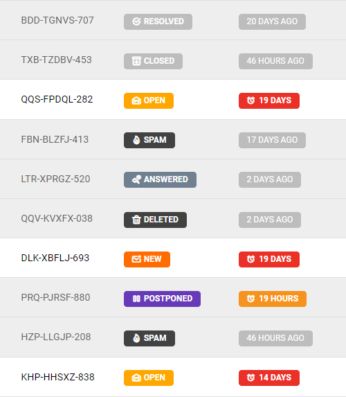 Nove ikone statusa karata na LiveAgent-u