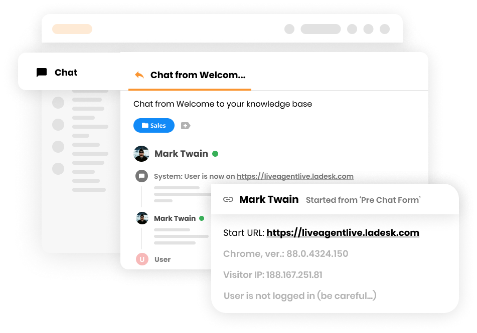 Značajka praćenja posjetitelja web stranice u LiveAgent-u