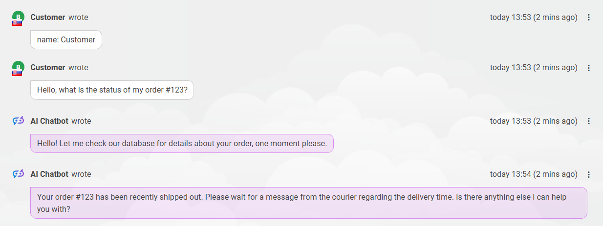Sučelje čata društvenih medija i chatbota