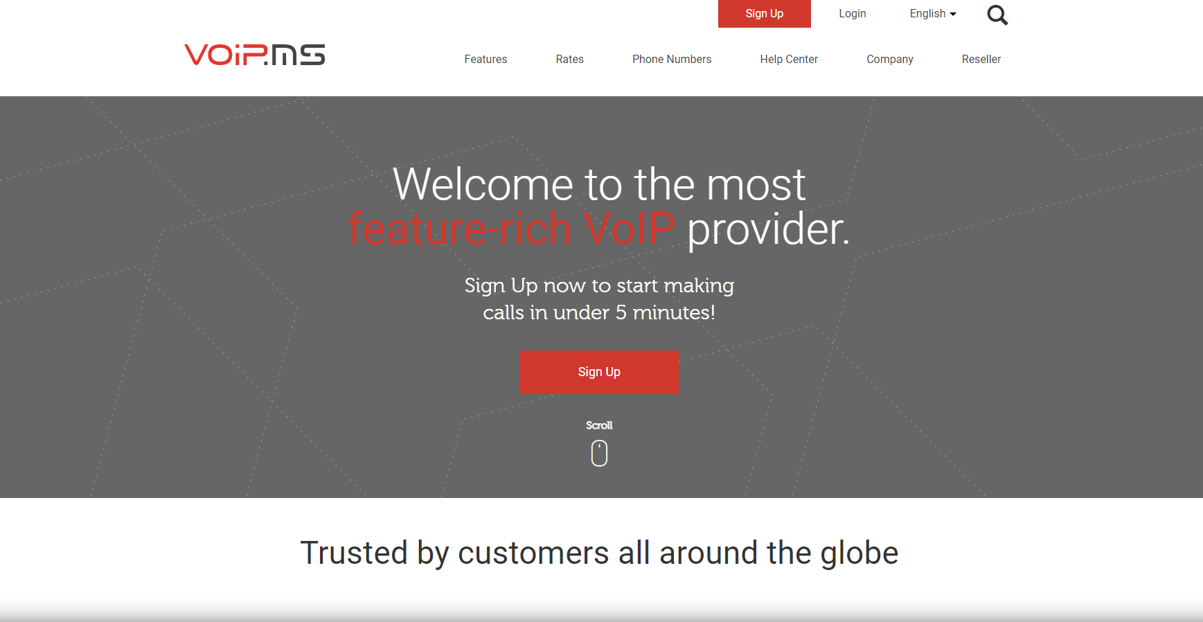 VoIP.ms pružatelj web stranica