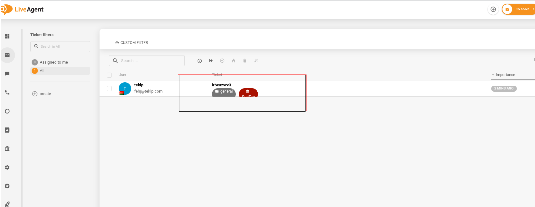 Slomljen dizajn oznaka u aplikaciji LiveAgent