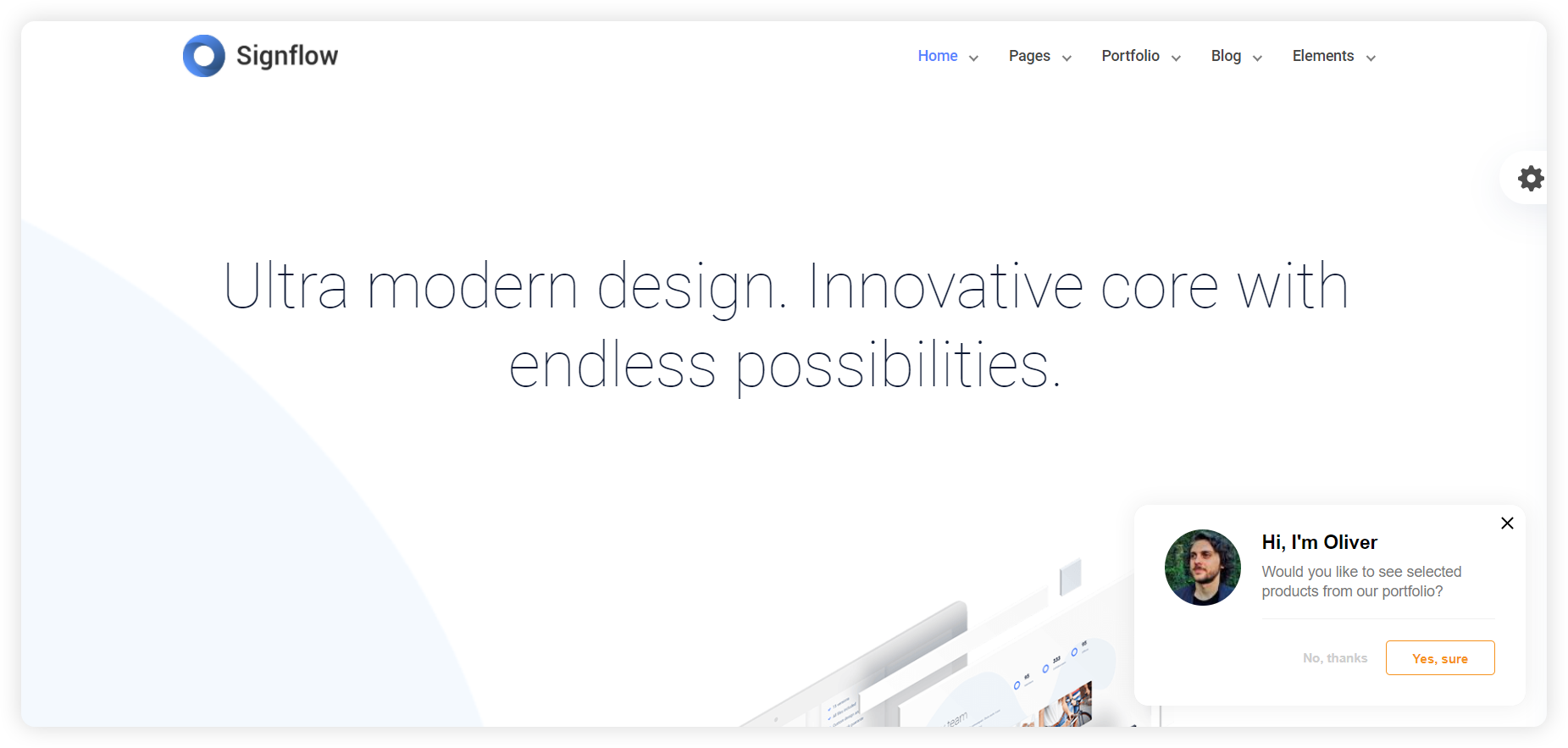 Primjer proaktivnog poziva za chat