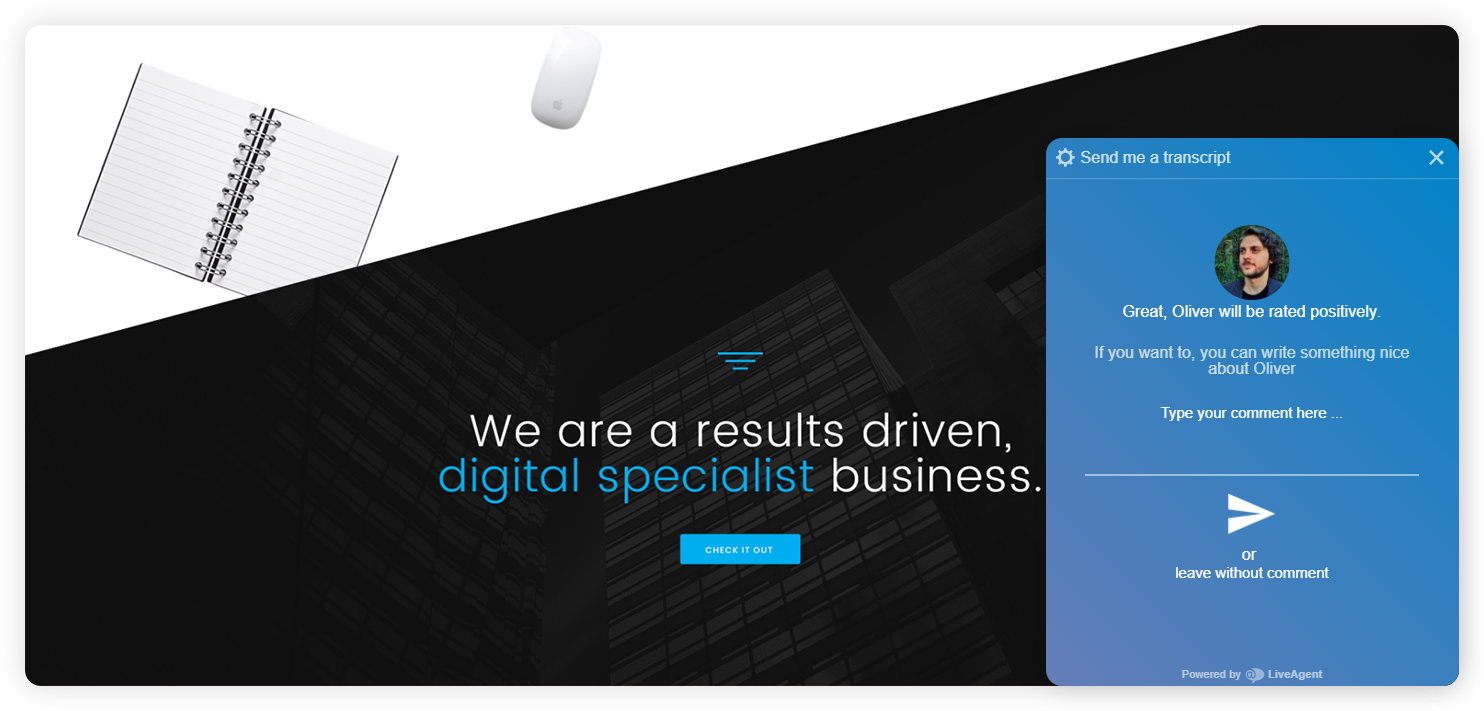 Primjer enterprise ankete nakon chata