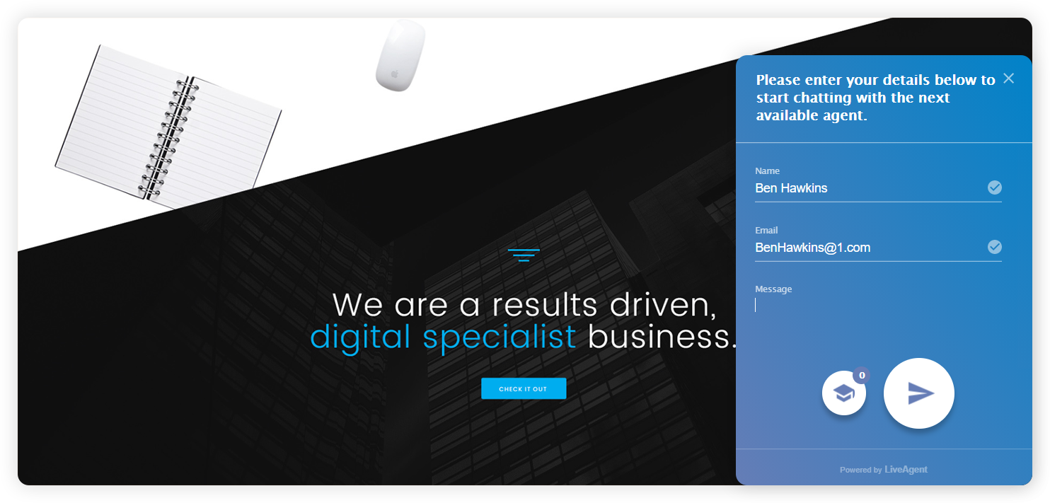 Primjer enterprise obrasca za kontakt