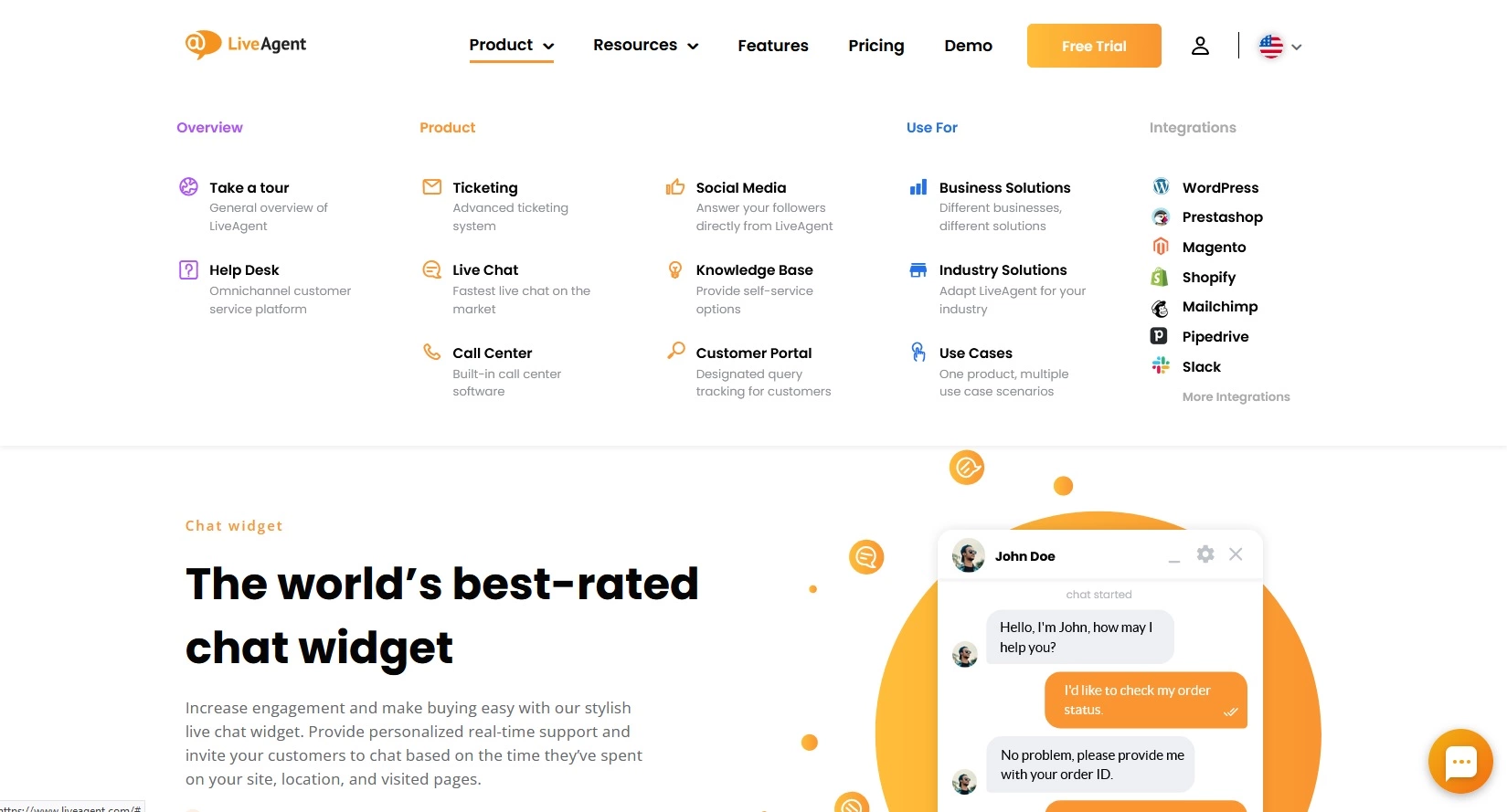 Opcije proizvoda LiveAgent-a i info