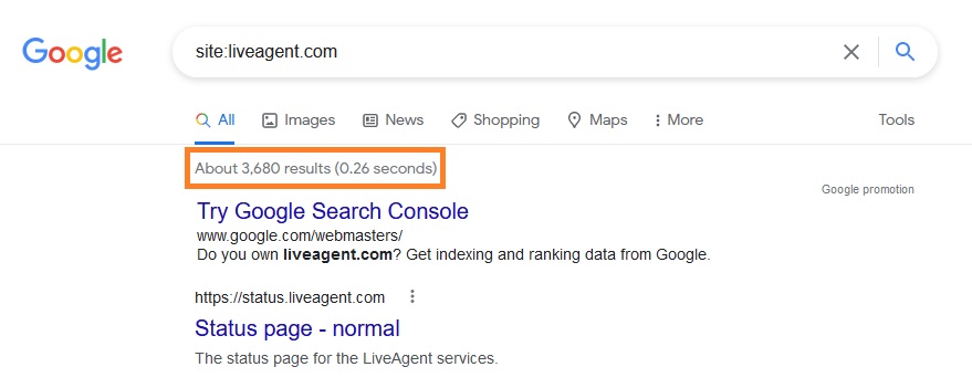 LiveAgent indeksiranje