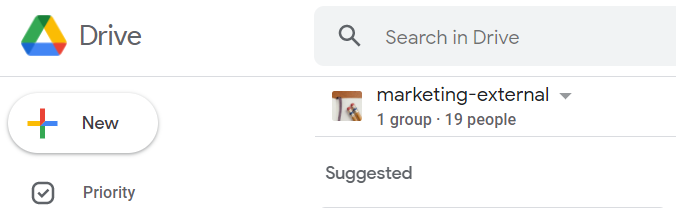 Primjer Google Drive-a