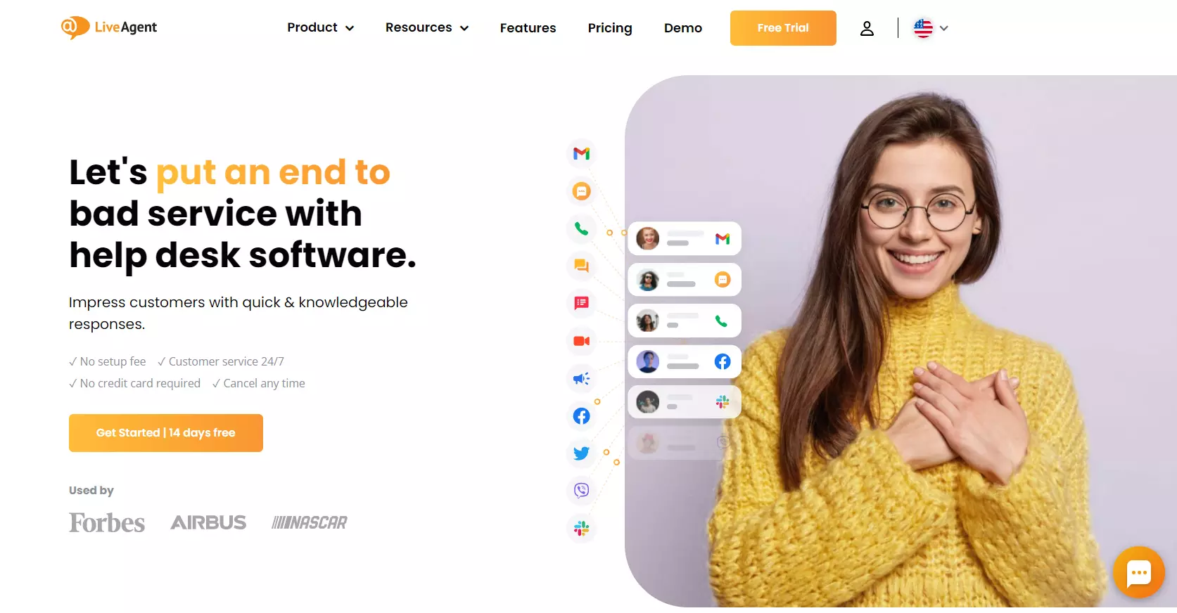 LiveAgent stranica helpdesk-a