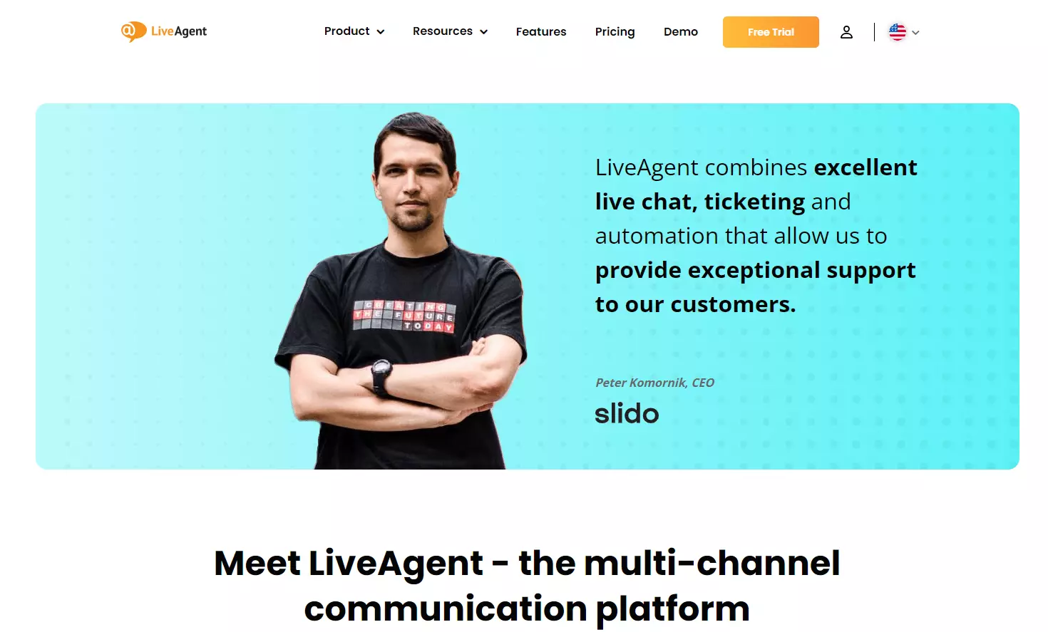 LiveAgent Slido CEO recenzija