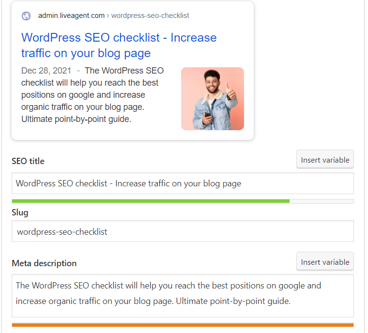 Primjer popunjavanja SEO naslova i meta opisa