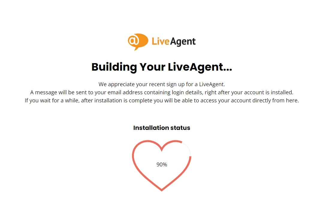 Status instalacije LiveAgent-a