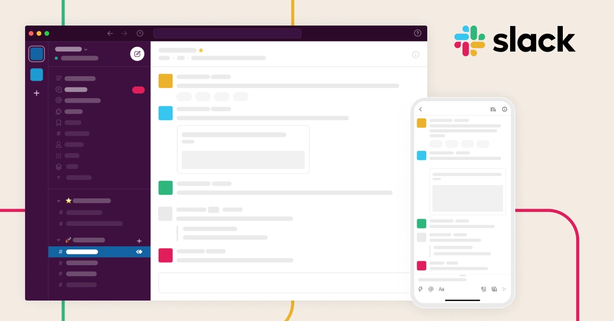 Mockup značajki Slack-a