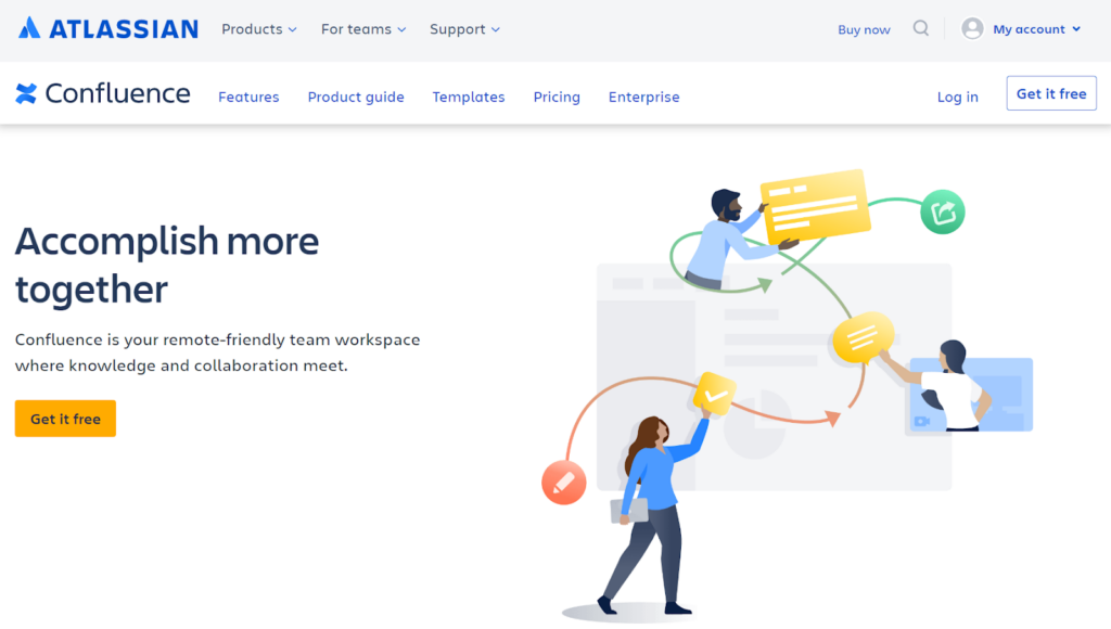 Elegantan Confluence softver početni ekran slike