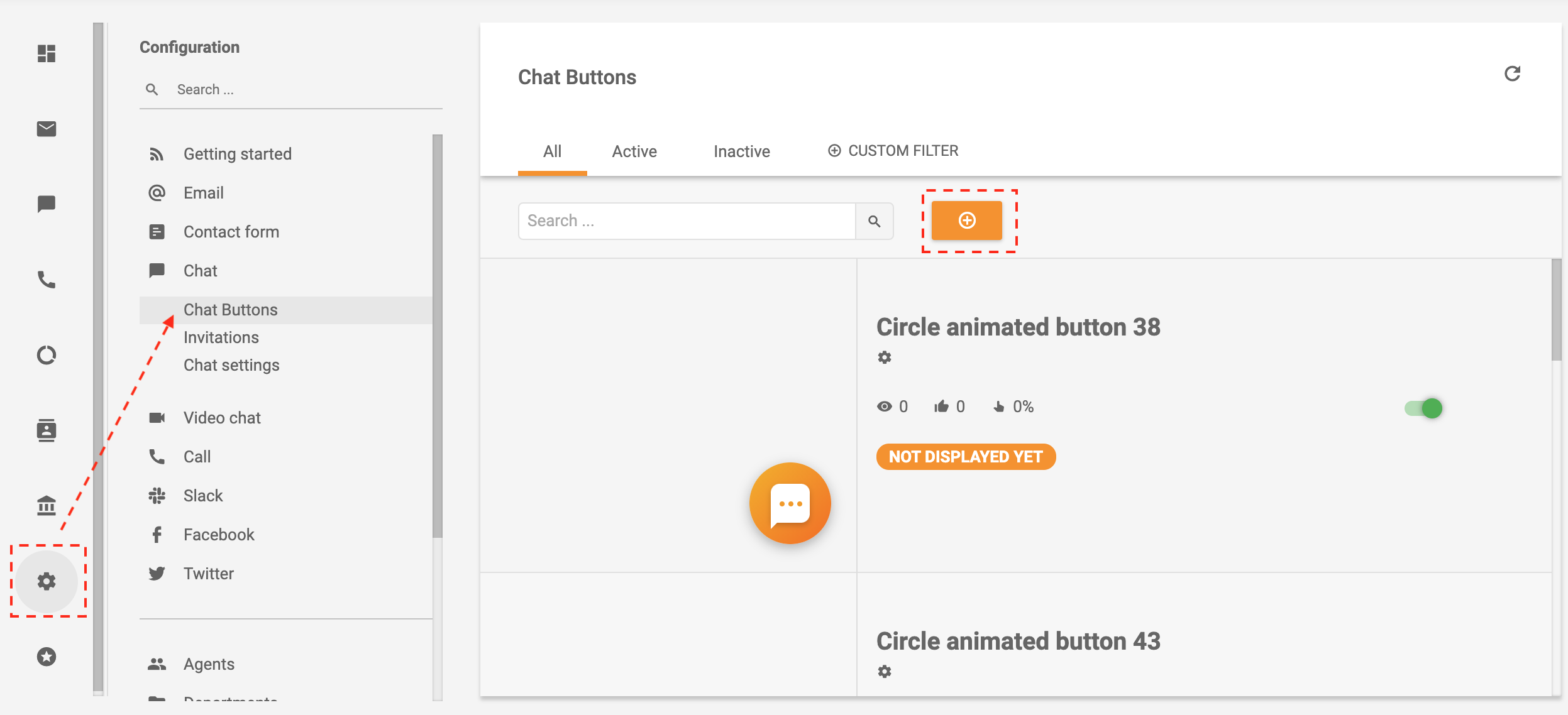 LiveAgent - Kreirajte gumb za razgovor