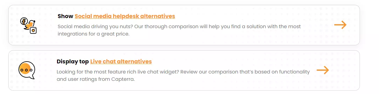 LiveAgent alternative: Gumbovi za poziv na akciju