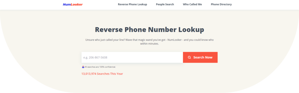 NumLooker početna stranica