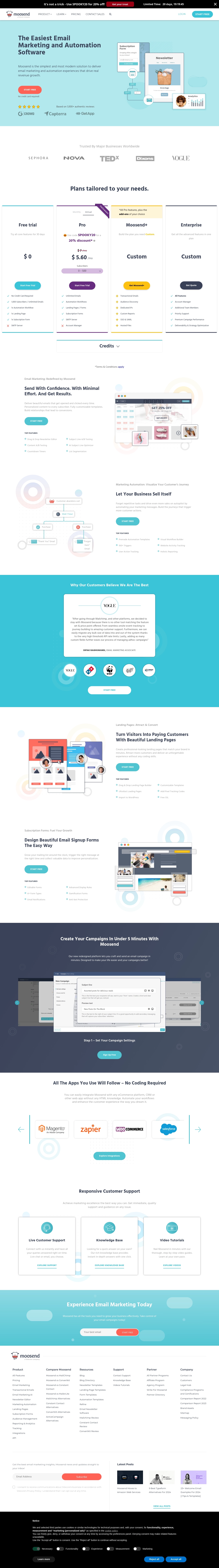 Moosend Help Desk Kontakti