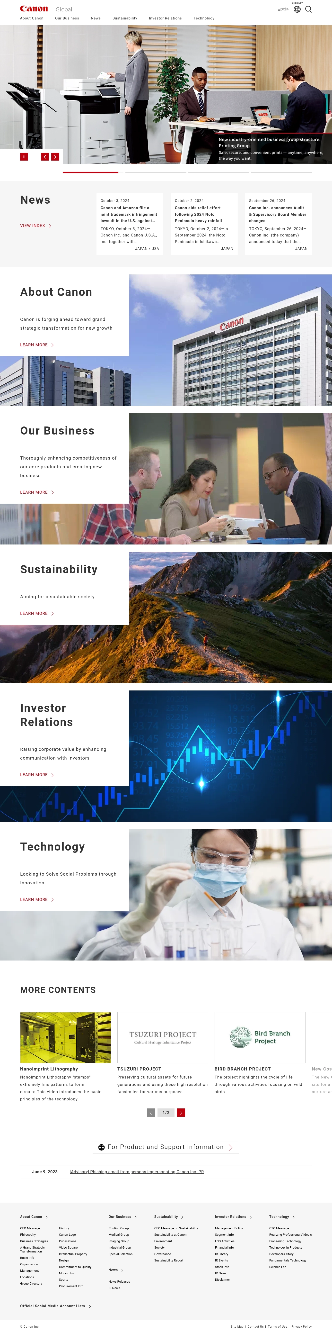 Canon Help Desk Kontakti