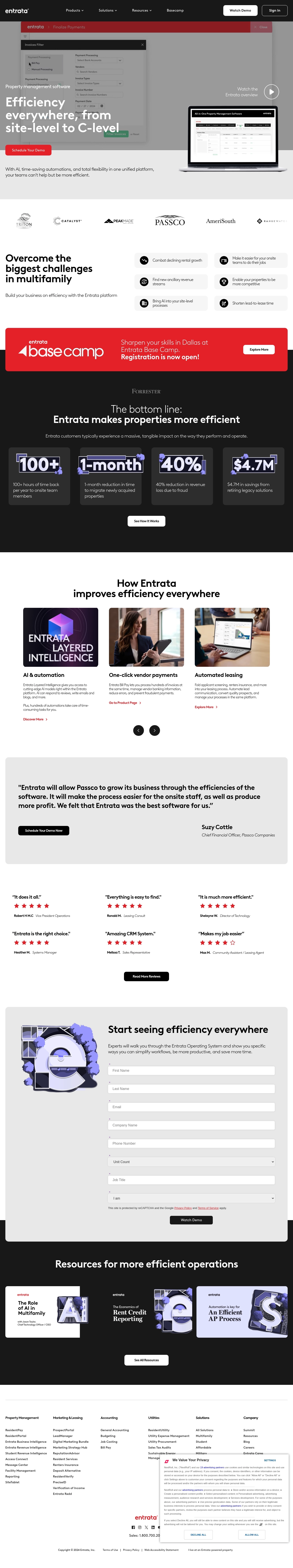 Entrata Help Desk Kontakti