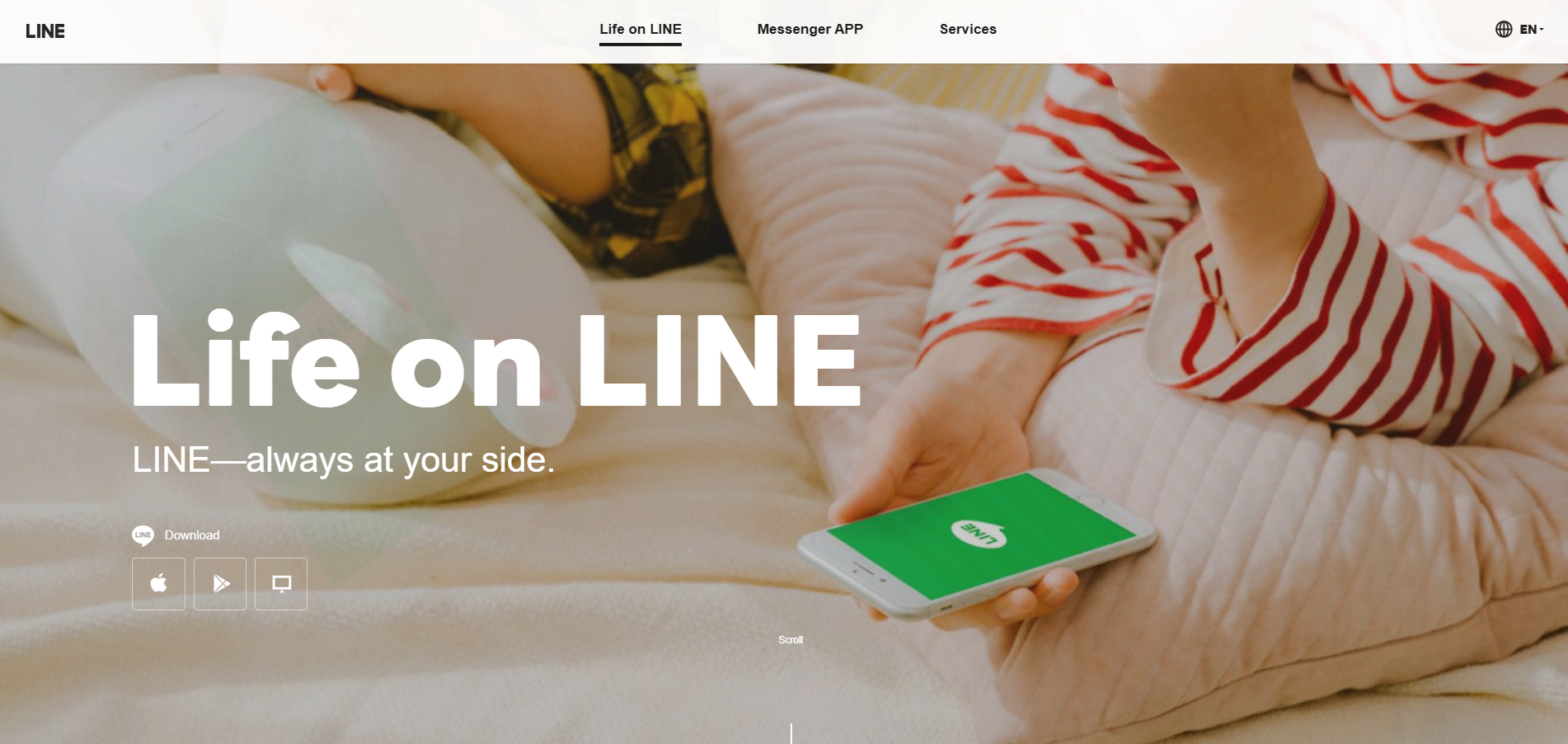 LINE Kontakti Pomoći