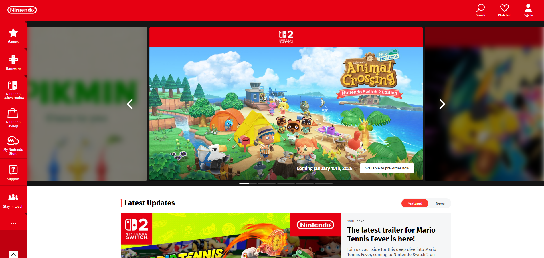 Nintendo Help Desk Kontakti