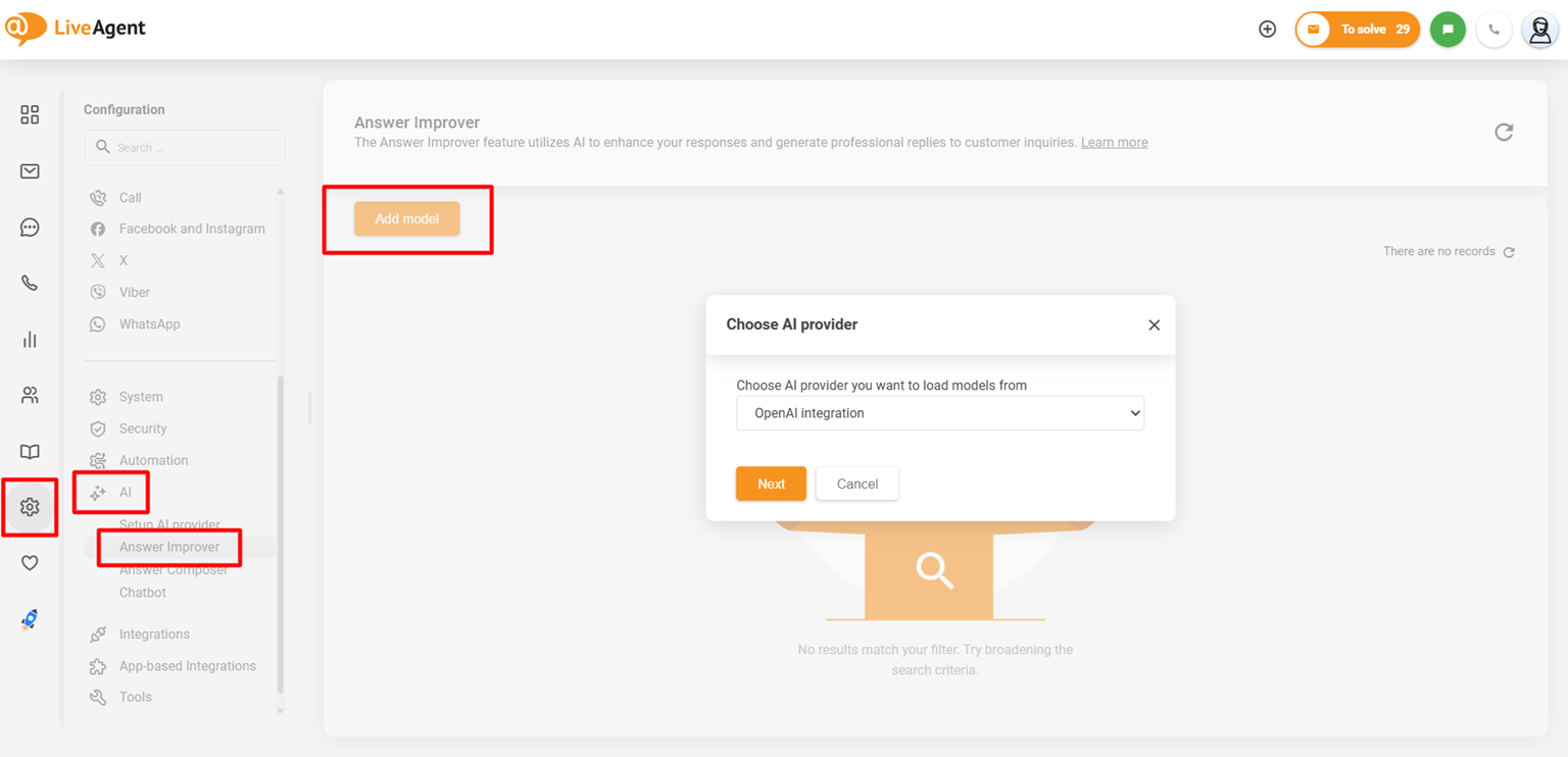 AI Answer Improver vs OpenAI kao integracija pružatelja
