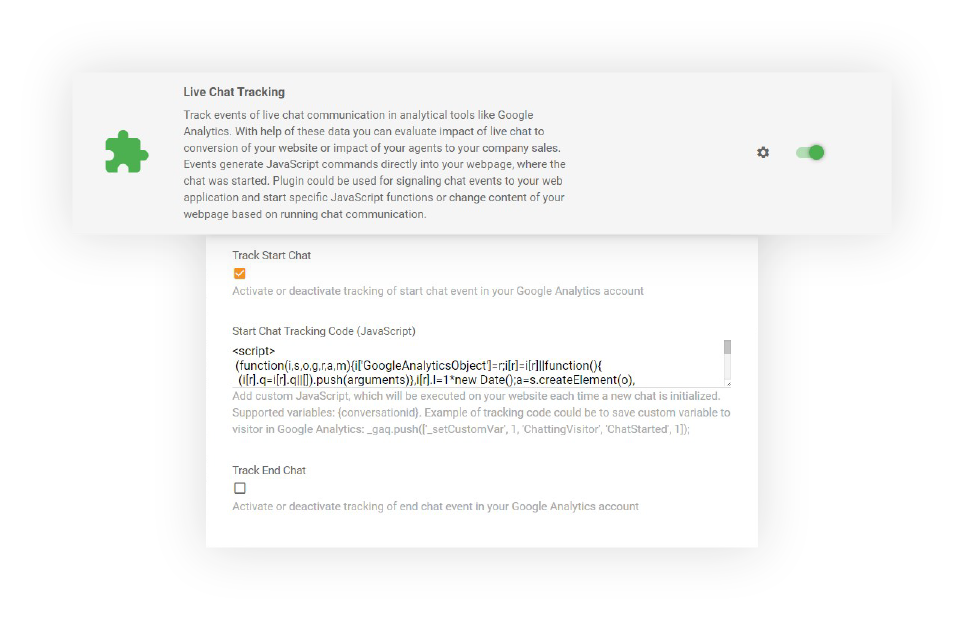 Praćenje ugrađenog chata u LiveAgent-u