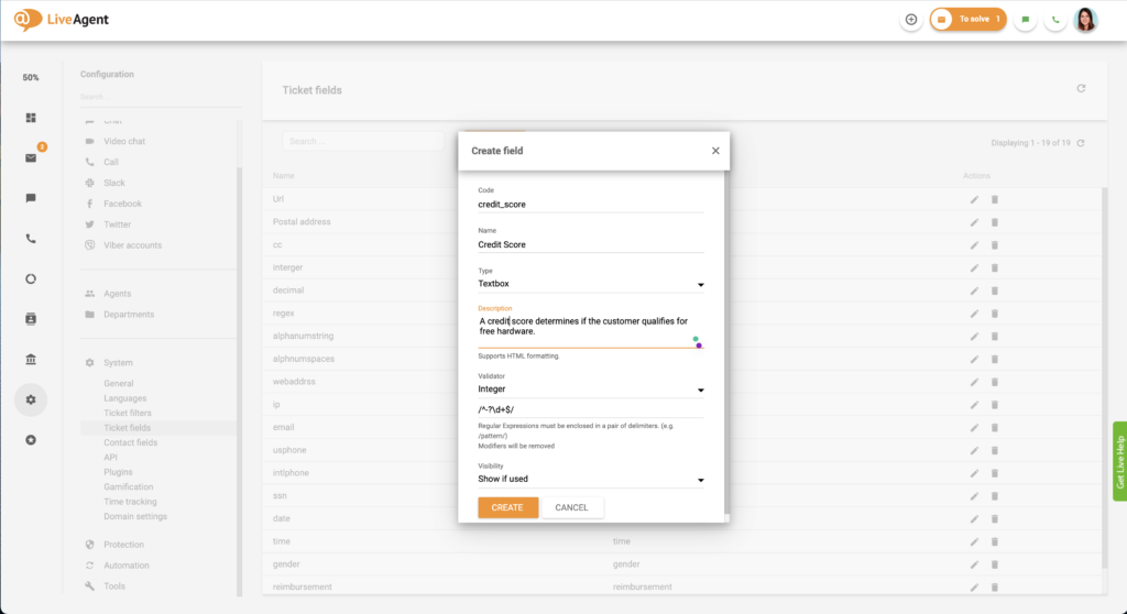 Kreiranje polja za kartice